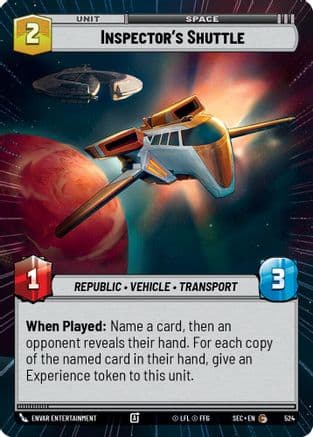 Inspector's Shuttle (Hyperspace) |  (524)  [Secrets of Power]