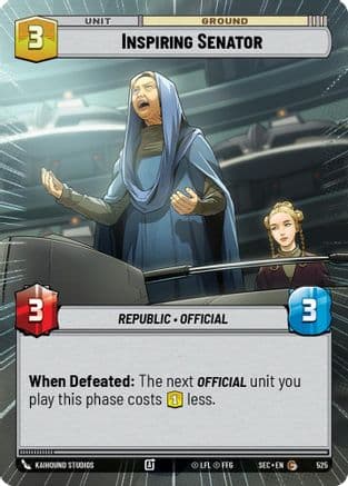Inspiring Senator (Hyperspace) |  (525)  [Secrets of Power]