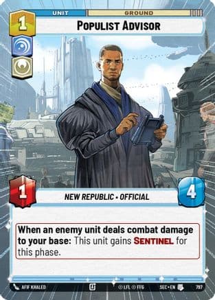 Populist Advisor (Hyperspace Foil) | Foil (797)  [Secrets of Power]