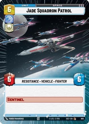 Jade Squadron Patrol (Hyperspace Foil) | Foil (805)  [Secrets of Power]