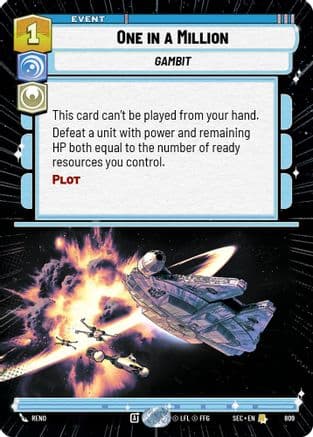 One in a Million (Hyperspace Foil) | Foil (809)  [Secrets of Power]
