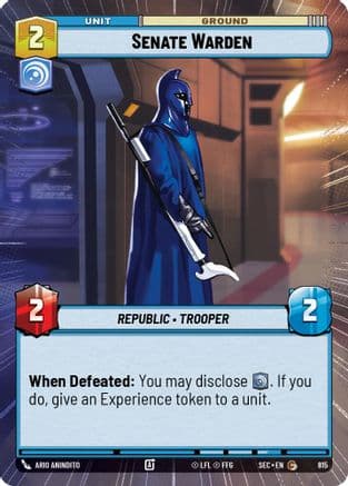 Senate Warden (Hyperspace Foil) | Foil (815)  [Secrets of Power]