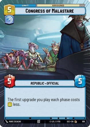 Congress of Malastare (Hyperspace Foil) | Foil (820)  [Secrets of Power]