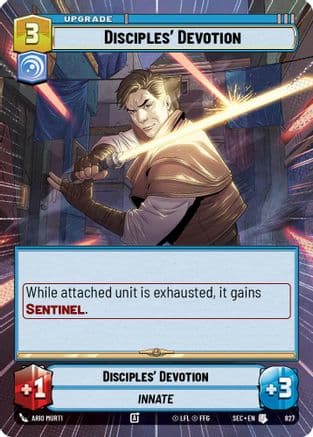 Disciples' Devotion (Hyperspace Foil) | Foil (827)  [Secrets of Power]