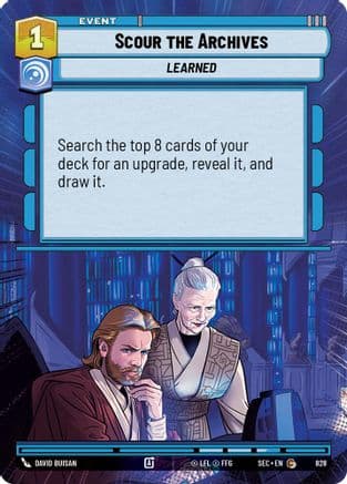 Scour the Archives (Hyperspace Foil) | Foil (828)  [Secrets of Power]