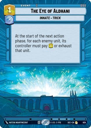 The Eye of Aldhani (Hyperspace Foil) | Foil (829)  [Secrets of Power]