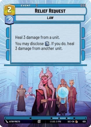 Relief Request (Hyperspace Foil) | Foil (830)  [Secrets of Power]