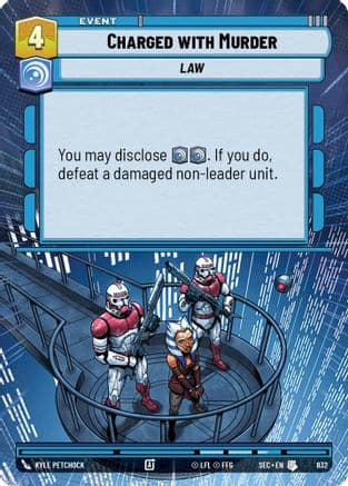 Charged with Murder (Hyperspace Foil) | Foil (832)  [Secrets of Power]