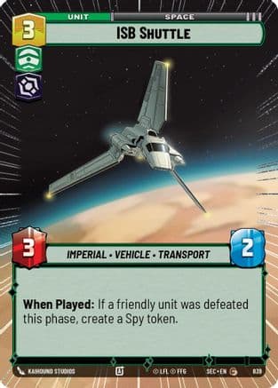 ISB Shuttle (Hyperspace Foil) | Foil (839)  [Secrets of Power]