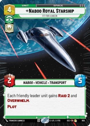 Naboo Royal Starship - Fit For A Queen (Hyperspace Foil) | Foil (855)  [Secrets of Power]