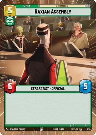 Raxian Assembly (Hyperspace Foil) | Foil (874)  [Secrets of Power]