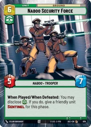 Naboo Security Force (Hyperspace Foil) | Foil (876)  [Secrets of Power]