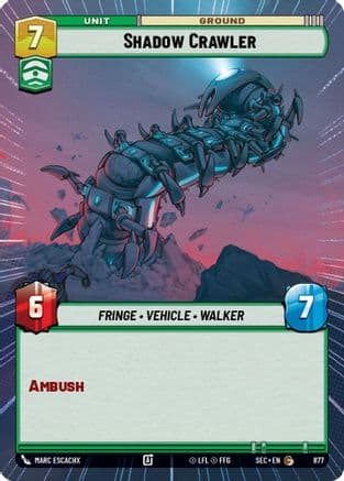 Shadow Crawler (Hyperspace Foil) | Foil (877)  [Secrets of Power]
