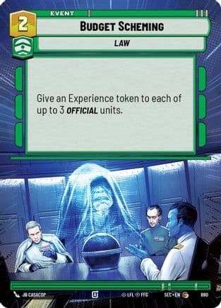 Budget Scheming (Hyperspace Foil) | Foil (880)  [Secrets of Power]
