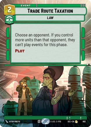 Trade Route Taxation (Hyperspace Foil) | Foil (882)  [Secrets of Power]