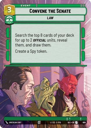 Convene the Senate (Hyperspace Foil) | Foil (884)  [Secrets of Power]
