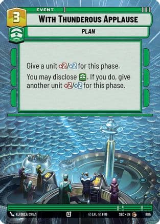 With Thunderous Applause (Hyperspace Foil) | Foil (885)  [Secrets of Power]