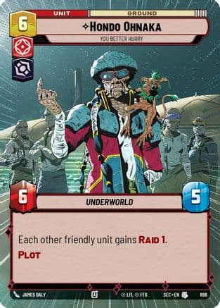 Hondo Ohnaka - You Better Hurry (Hyperspace Foil) | Foil (896)  [Secrets of Power]