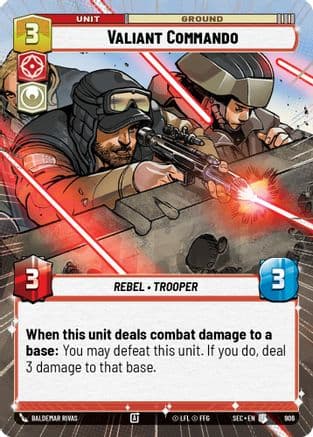 Valiant Commando (Hyperspace Foil) | Foil (906)  [Secrets of Power]