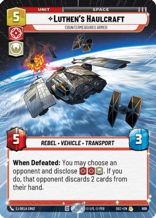 Luthen's Haulcraft - Countermeasures Armed (Hyperspace Foil) | Foil (909)  [Secrets of Power]