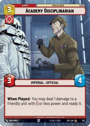 Academy Disciplinarian (Hyperspace Foil) | Foil (921)  [Secrets of Power]