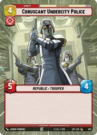 Coruscant Undercity Police (Hyperspace Foil) | Foil (923)  [Secrets of Power]