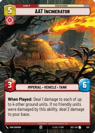 AAT Incinerator (Hyperspace Foil) | Foil (925)  [Secrets of Power]