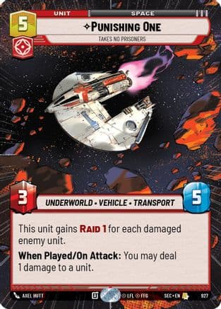 Punishing One - Takes No Prisoners (Hyperspace Foil) | Foil (927)  [Secrets of Power]