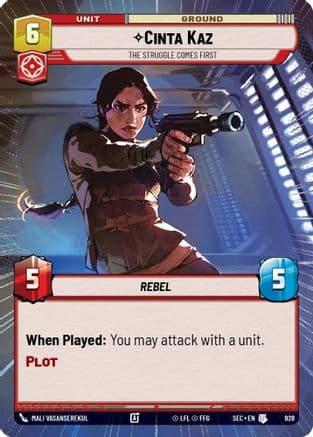 Cinta Kaz - The Struggle Comes First (Hyperspace Foil) | Foil (928)  [Secrets of Power]