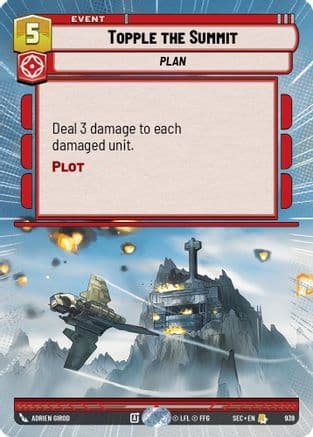 Topple the Summit (Hyperspace Foil) | Foil (939)  [Secrets of Power]