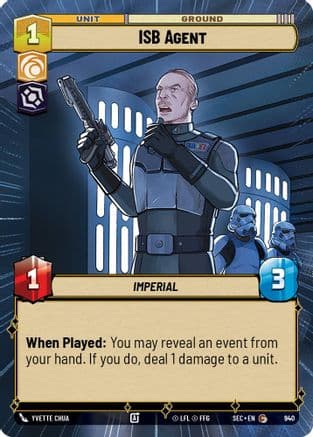 ISB Agent (Hyperspace Foil) | Foil (940)  [Secrets of Power]