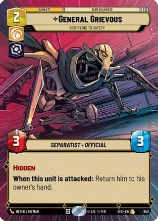General Grievous - Scuttling to Safety (Hyperspace Foil) | Foil (943)  [Secrets of Power]