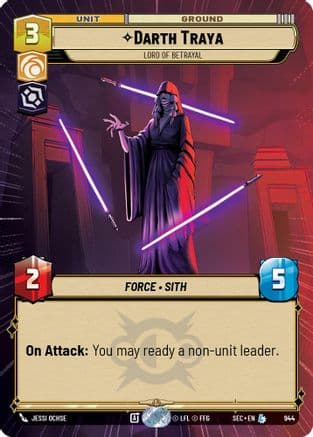 Darth Traya - Lord of Betrayal (Hyperspace Foil) | Foil (944)  [Secrets of Power]