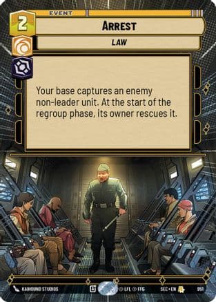 Arrest (Hyperspace Foil) | Foil (951)  [Secrets of Power]