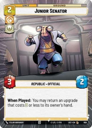 Junior Senator (Hyperspace Foil) | Foil (956)  [Secrets of Power]