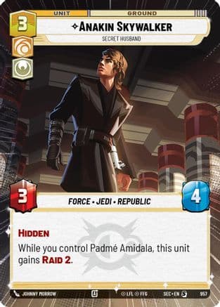 Anakin Skywalker - Secret Husband (Hyperspace Foil) | Foil (957)  [Secrets of Power]