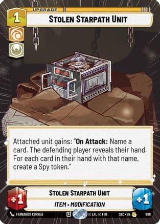 Stolen Starpath Unit (Hyperspace Foil) | Foil (966)  [Secrets of Power]
