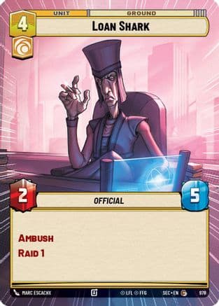 Loan Shark (Hyperspace Foil) | Foil (978)  [Secrets of Power]