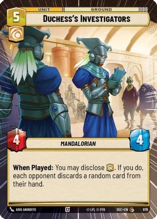Duchess's Investigators (Hyperspace Foil) | Foil (979)  [Secrets of Power]