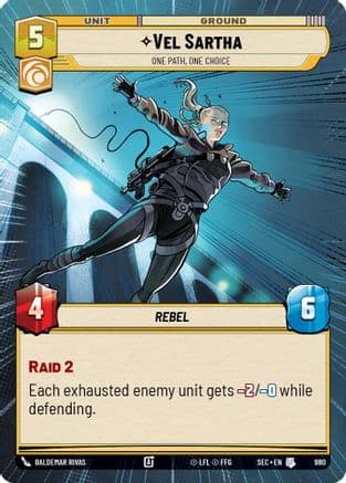 Vel Sartha - One Path, One Choice (Hyperspace Foil) | Foil (980)  [Secrets of Power]