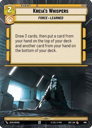 Kreia's Whispers (Hyperspace Foil) | Foil (988)  [Secrets of Power]