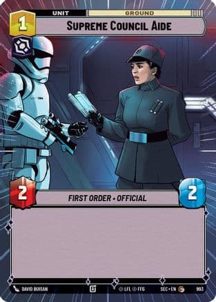 Supreme Council Aide (Hyperspace Foil) | Foil (993)  [Secrets of Power]