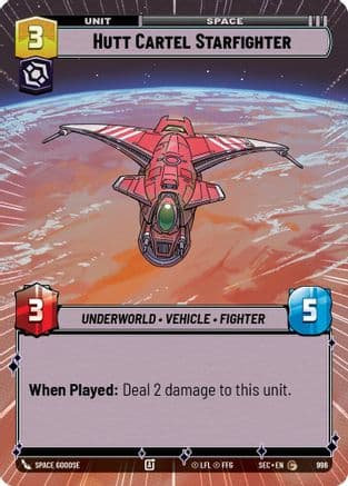 Hutt Cartel Starfighter (Hyperspace Foil) | Foil (996)  [Secrets of Power]