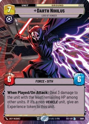 Darth Nihilus - Lord of Hunger (Hyperspace Foil) | Foil (1000)  [Secrets of Power]