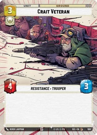 Crait Veteran (Hyperspace Foil) | Foil (1007)  [Secrets of Power]