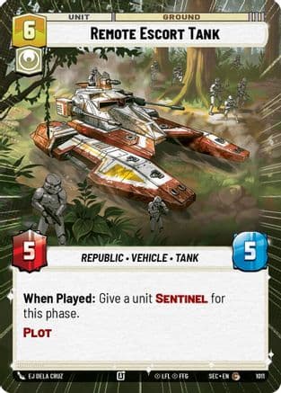 Remote Escort Tank (Hyperspace Foil) | Foil (1011)  [Secrets of Power]