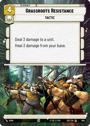 Grassroots Resistance (Hyperspace Foil) | Foil (1014)  [Secrets of Power]