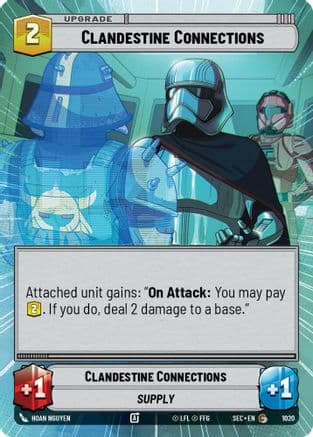 Clandestine Connections (Hyperspace Foil) | Foil (1020)  [Secrets of Power]