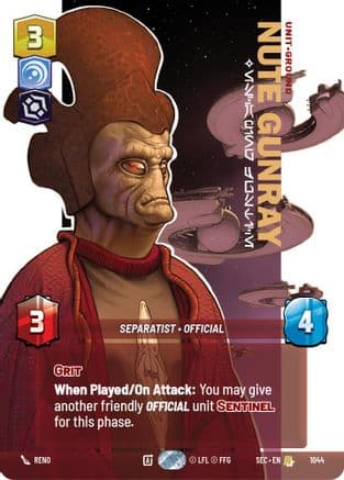 Nute Gunray - Escaping Justice (Prestige) |  (1044)  [Secrets of Power]