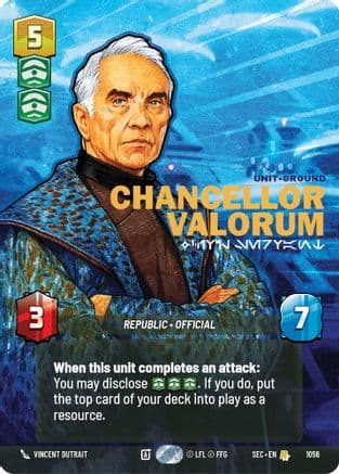 Chancellor Valorum - Civil Servant (Prestige) |  (1056)  [Secrets of Power]